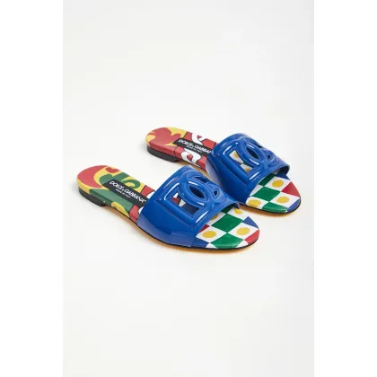 Zdjęcie Klapki damskie skórzane DOLCE & GABBANA Dolce & Gabbana