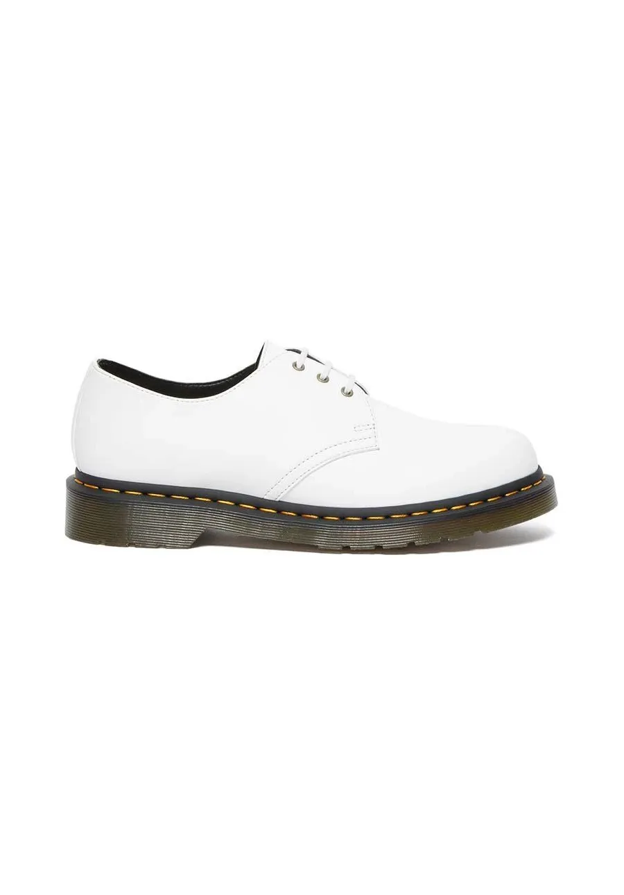 obrazek 1 Dr. Martens półbuty Vegan 1461 damskie kolor biały na płaskim obcasie DM27214113