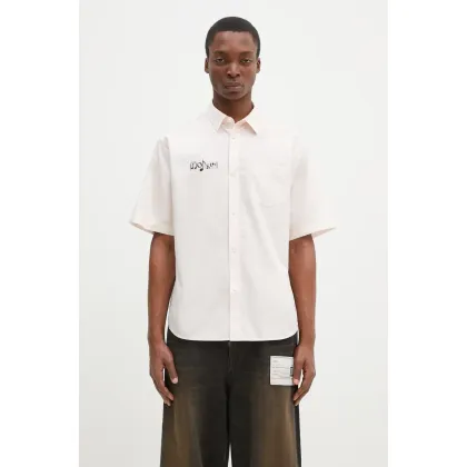 Zdjęcie Undercover koszula bawełniana Shirt męska kolor różowy regular z kołnierzykiem klasycznym UP1E4403