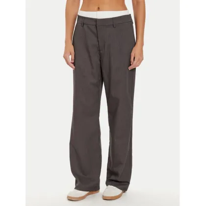 Zdjęcie Noisy May Spodnie materiałowe Dawn 27031464 Szary Loose Fit