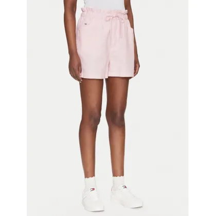 Zdjęcie Tommy Jeans Szorty materiałowe DW0DW20360 Różowy Regular Fit