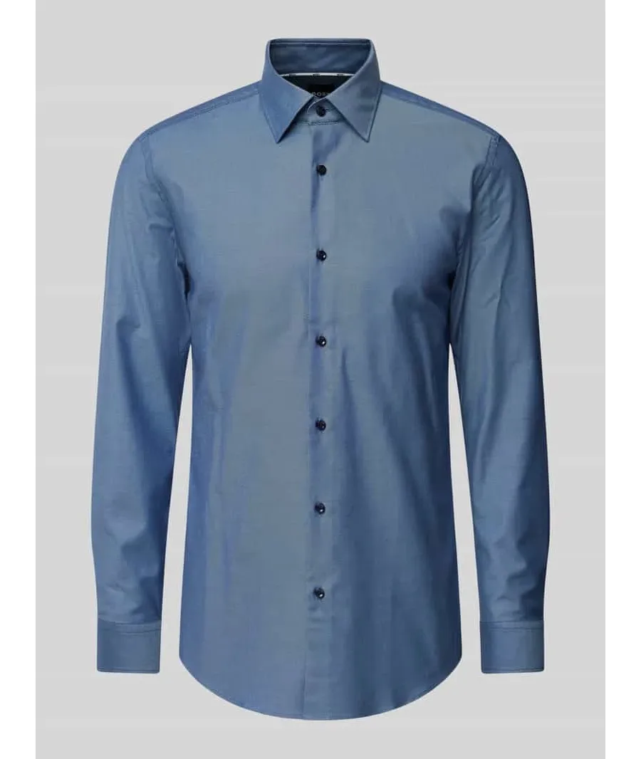 obrazek 1 Koszula biznesowa o kroju slim fit z kołnierzykiem typu kent model ‘Hank’
