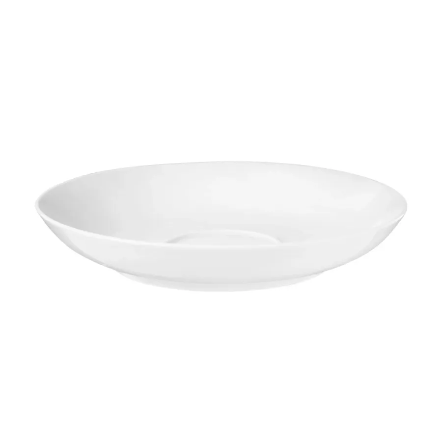 obrazek 1 Duży biały porcelanowy spodek o nowoczesnym ponadczasowym kształcie – Tettau
