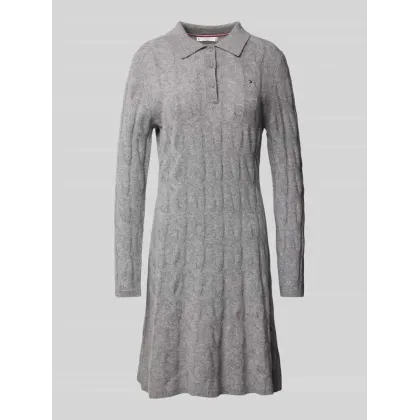 Zdjęcie Tommy Hilfiger Sukienka dzianinowa WW0WW43085 Szary Regular Fit