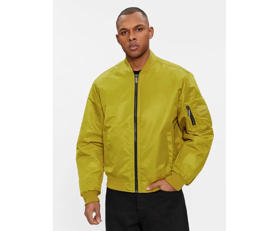 obrazek 1 Calvin Klein Kurtka bomber Hero K10K109907 Zielony Relaxed Fit