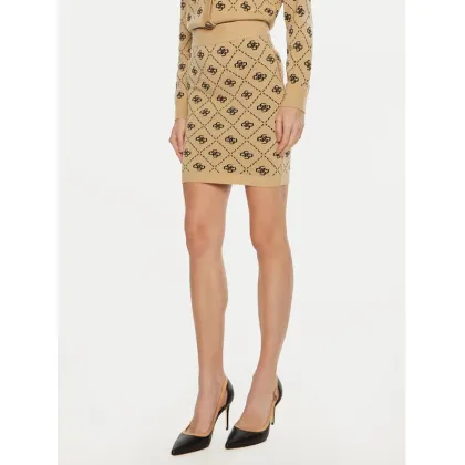 Zdjęcie Guess Spódnica mini W4BD0S Z3JD2 Beżowy Regular Fit