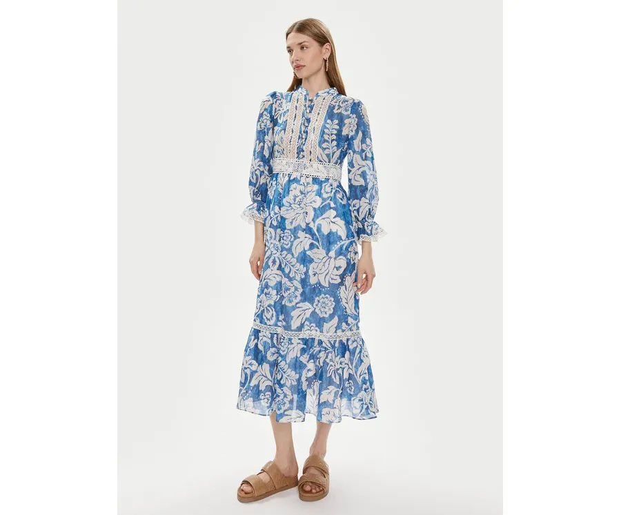 obrazek 1 Luisa Spagnoli Sukienka letnia Pronuncia 540726 Niebieski Regular Fit
