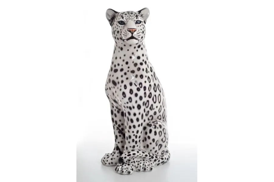 obrazek 1 Ceramiczny leopard w piękne cętki