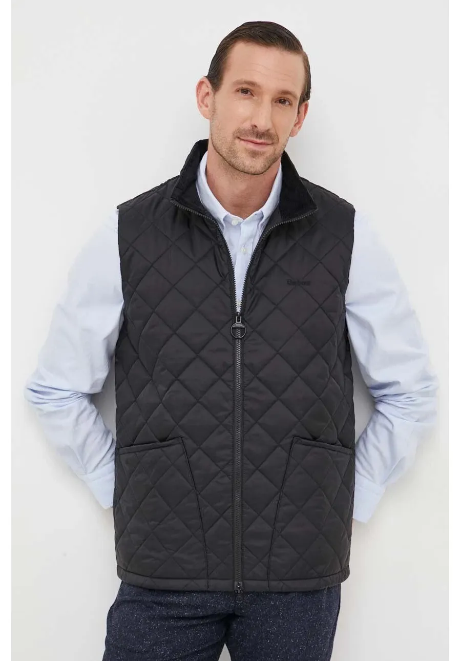 obrazek 1 Barbour bezrękawnik Monty Quilted Gilet męski kolor czarny przejściowy MGI0221