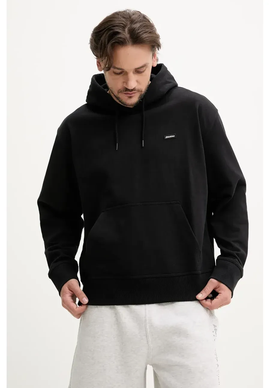 obrazek 1 Dickies bluza Clancy Heavyweight Hoodie Black męska kolor czarny z kapturem gładka DK0A87CJBLK1
