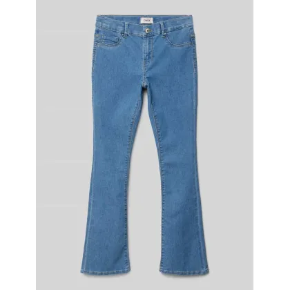 Zdjęcie Jeansy o kroju skinny fit z rozkloszowaną nogawką model ‘MILA-IRIS’