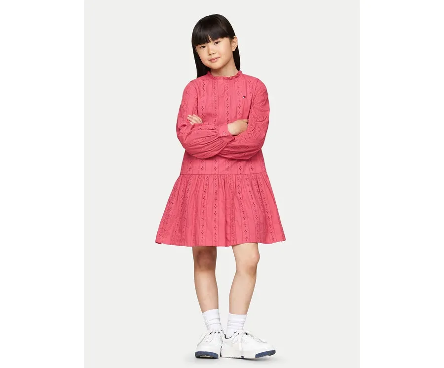 obrazek 1 Tommy Hilfiger Sukienka codzienna KG0KG08216 M Różowy Regular Fit