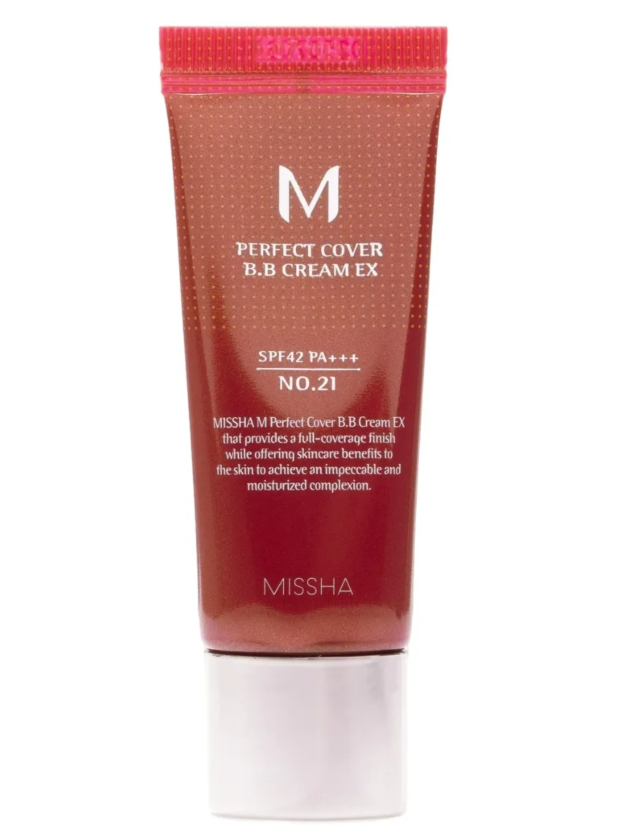 obrazek 1 Missha M Perfect Cover SPF 42 PA+++ Krem BB No 21 Light Beige Light Beige 20 ml