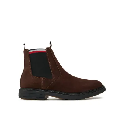 Zdjęcie Tommy Hilfiger Sztyblety Outdoor Suede Chelsea FM0FM05191 Brązowy