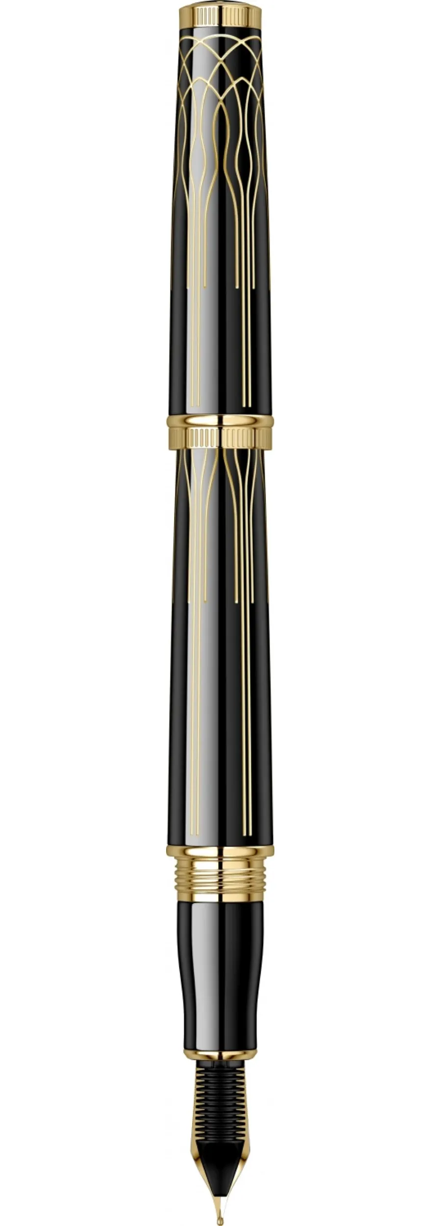 obrazek 6 Eleganckie pióro wieczne Heritage w kolorze złoto-czarnym