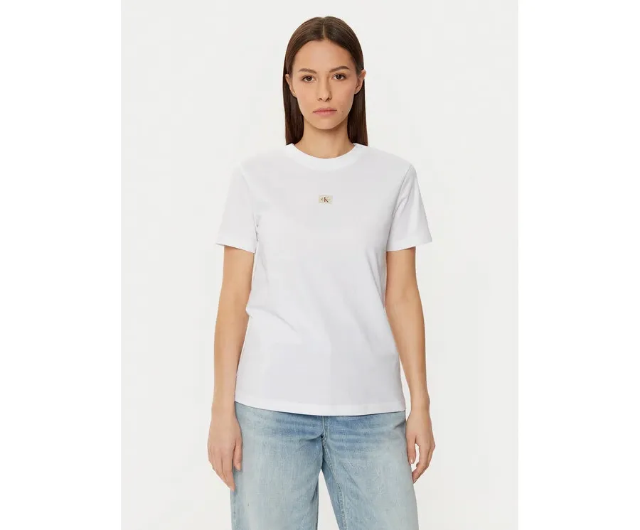 obrazek 1 Calvin Klein Jeans T-Shirt J20J225084 Biały Regular Fit