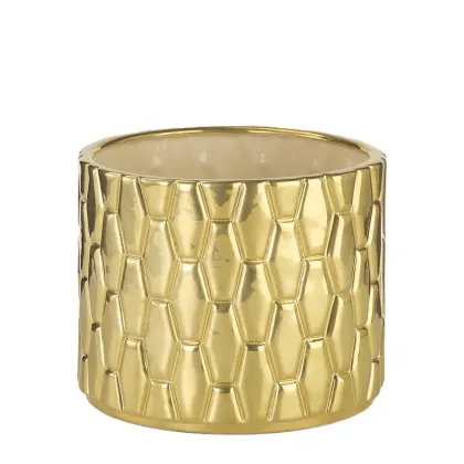 Picture Decorative flowerpot Snake in glazed ceramics H.24xL.30xD.Int.28 cm