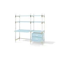 Zdjęcie Ekskluzywne błękitne biurko dla dziecka