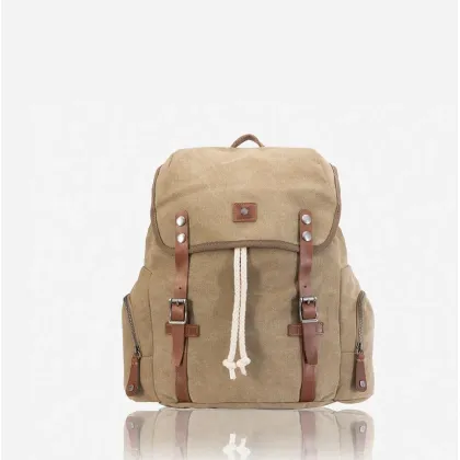 Zdjęcie Męski plecak w stylu casual w kolorze khaki