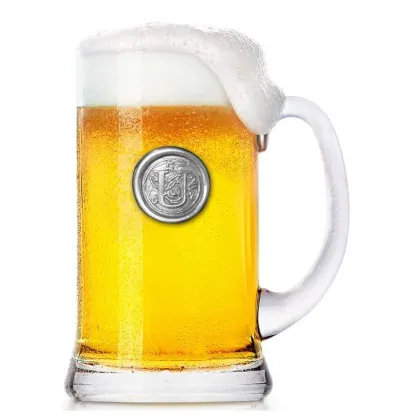 Picture A tasteful glass beer mug as a gift for someone else