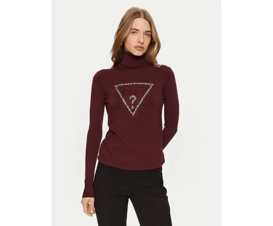 obrazek 1 Guess Golf Piper W4BR03 Z2NQ2 Bordowy Slim Fit