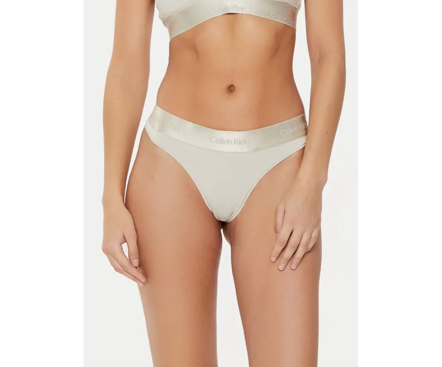 obrazek 1 Calvin Klein Underwear Stringi 000QF7997E Beżowy