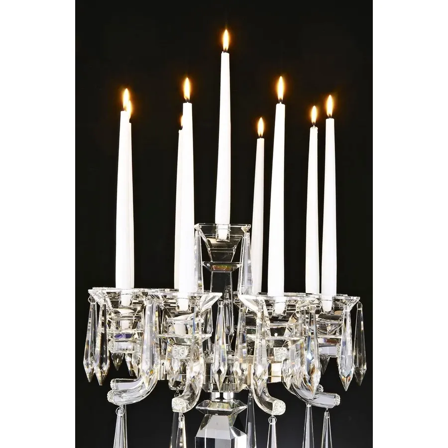 picture 5 Elegant Italian candlestick made of crystal on the dinning table
