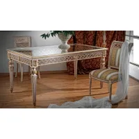 Picture Italian table with a glass top
