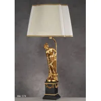Zdjęcie Piękna lampa stołowa ze złotego mosiądzu