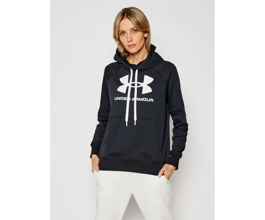 obrazek 1 Under Armour Bluza Ua Rival Fleece Logo 1356318 Czarny Loose Fit