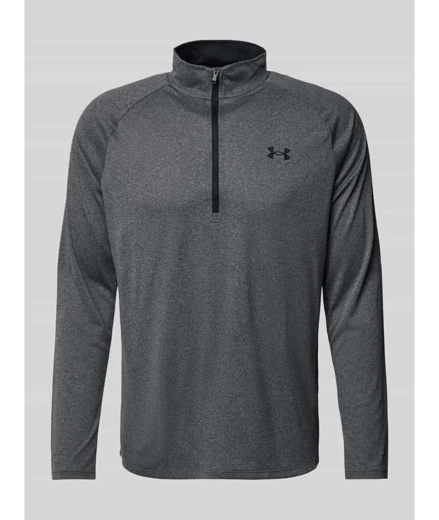 obrazek 1 Bluzka z wiskozy z długim rękawem i zapinanym kołnierzem