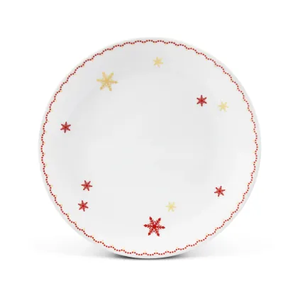 Zdjęcie Elegancki deserowy talerz z porcelany z wyjątkowej kolekcji Christmas dreaming – Leander