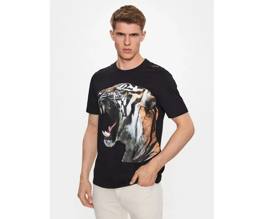 obrazek 1 Hugo T-Shirt 50494577 Czarny Regular Fit HUGO