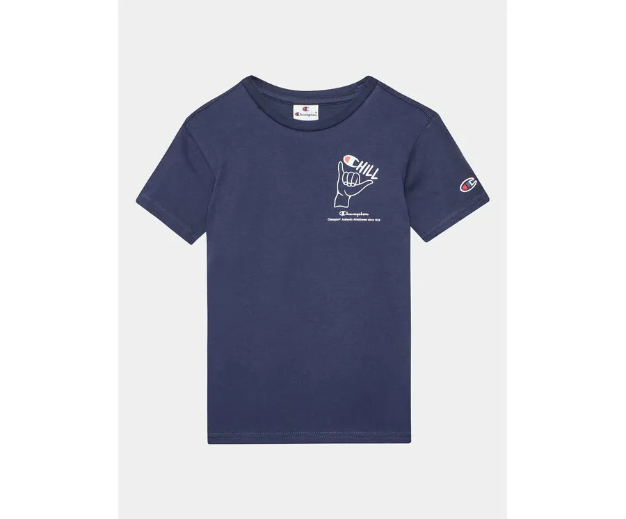 obrazek 1 Champion T-Shirt 306373 Granatowy Regular Fit