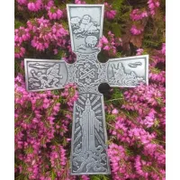 Zdjęcie Piękny irlandzki krzyż św. Patryka z pewteru
