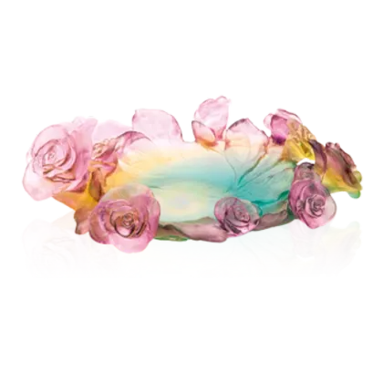 Zdjęcie Zielono-różowa misa Różana Pasja - Daum