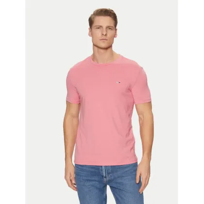 Zdjęcie Tommy Jeans T-Shirt Jaspe DM0DM20363 Różowy Slim Fit