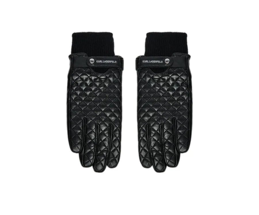 obrazek 1 KARL LAGERFELD Rękawiczki Męskie 246M3610 Czarny