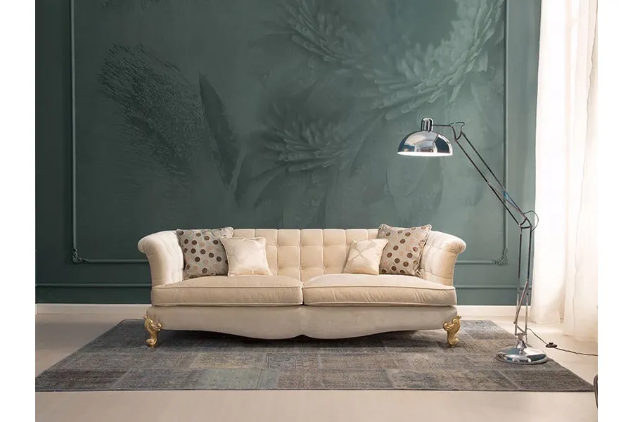 obrazek 1 Ekskluzywna 3-osobowa sofa w stylu klasycznym - Stella del Mobile