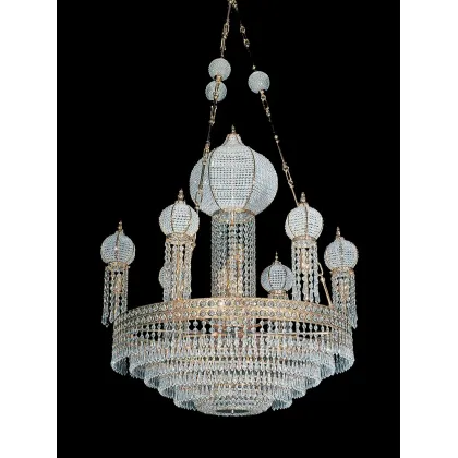 Zdjęcie Stylowa lampa ścienna wykonana z kryształu