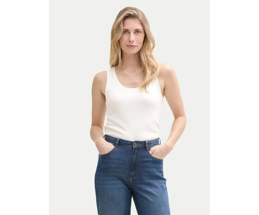 obrazek 1 Tom Tailor Top 1045540 Biały Regular Fit