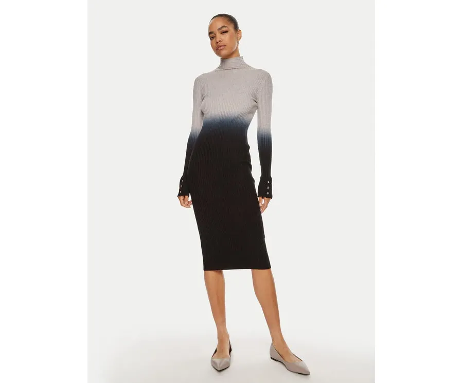 obrazek 1 Liu Jo Sukienka dzianinowa WF4356 MA47P Szary Slim Fit