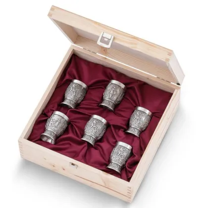 Zdjęcie Cudowny zestaw 6 kieliszków do wódki na prezent