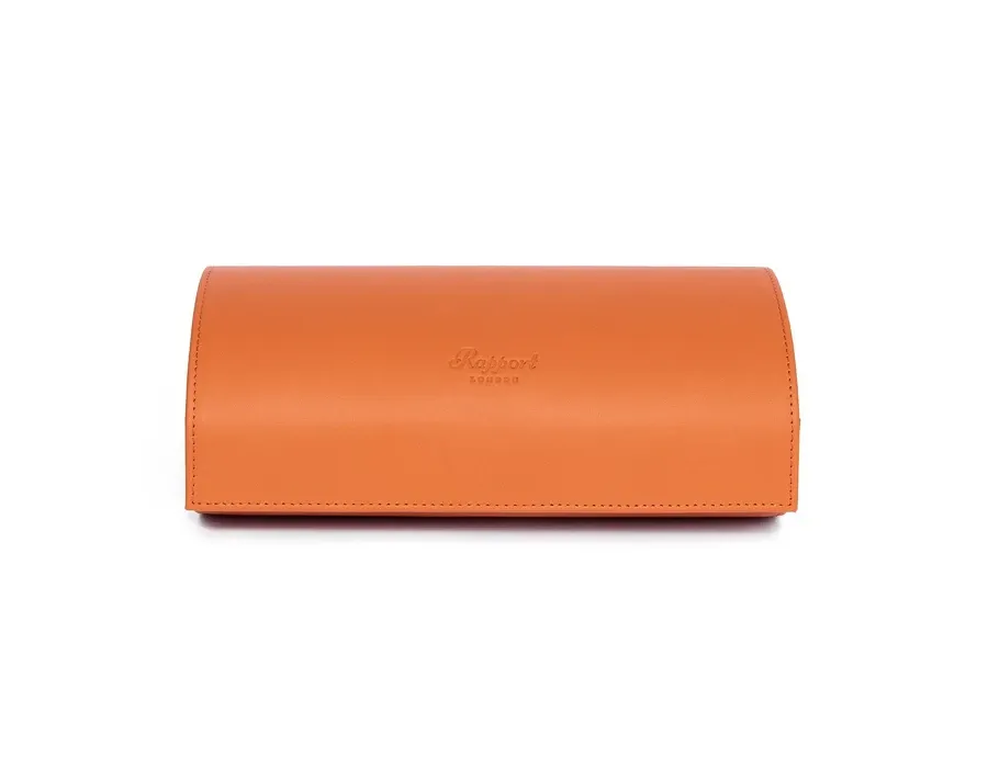 obrazek 3 Oryginalne etui skórzane w kształcie rolki na trzy zegarki