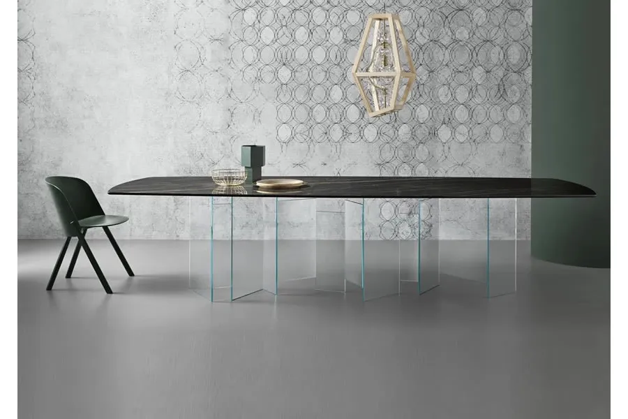 obrazek 2 Stylowy włoski stół z ceramicznym blatem - Tonelli Design