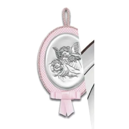 Picture A beautiful pink music box with a Guardian Angel