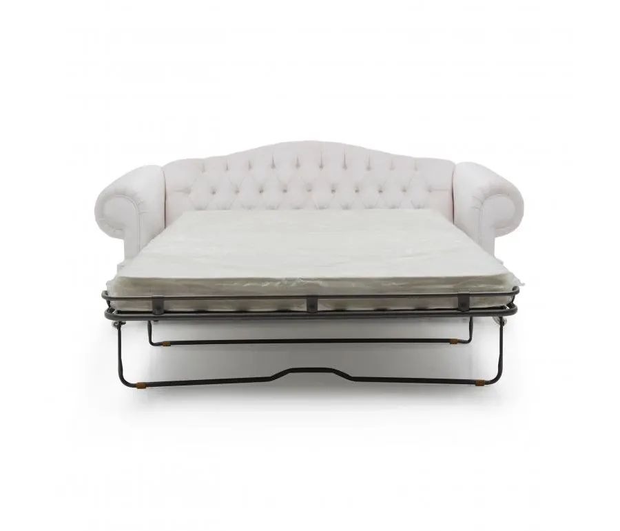 obrazek 3 Biała niezwykle elegancka sofa z funkcją spania - Sevensedie