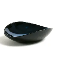 Picture Black decorative bowl made of Murano glass