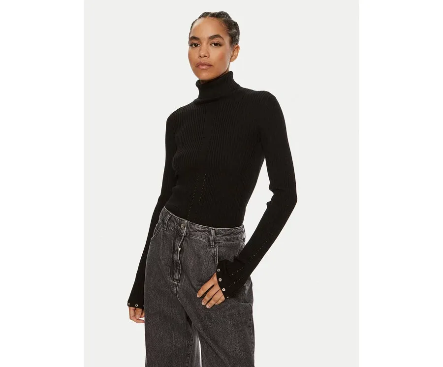 obrazek 1 Patrizia Pepe Golf 8K0206 KM36-K103 Czarny Regular Fit