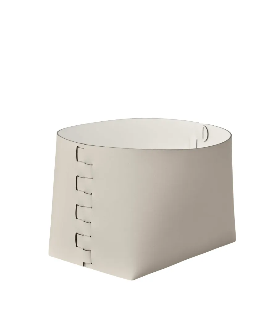 obrazek 1 Stylowy kosz Helena 35x30xH26 cm w kolorze waniliowym